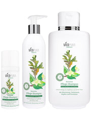 VICOPURA Basisches Pflege Shampoo für normales bis fettiges Haar und gereizte Kopfhaut, mit Teebaumöl, Rosmarin, Hopfen